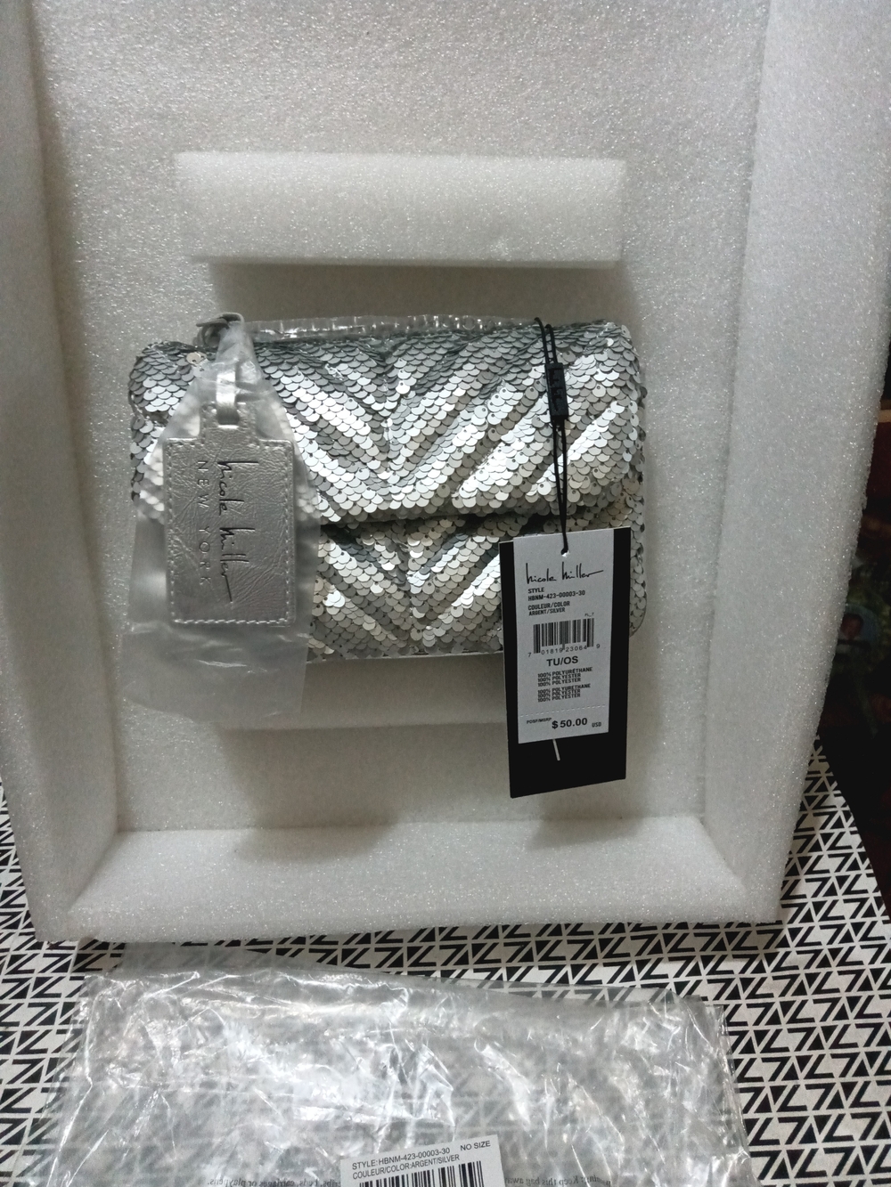 Silver Sequin Crossbody - NWT